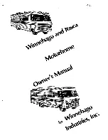 Winnebago 1981 IC419RB Owner'S Manual preview