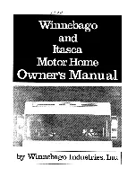 Winnebago 1982 Itasca Owner'S Manual preview