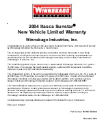 Предварительный просмотр 5 страницы Winnebago 2004 Itasca Sunstar Owner'S Manual