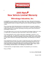 Preview for 5 page of Winnebago 2005 Rialta Owner'S Manual