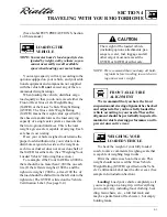 Preview for 49 page of Winnebago 2005 Rialta Owner'S Manual