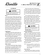 Preview for 95 page of Winnebago 2005 Rialta Owner'S Manual