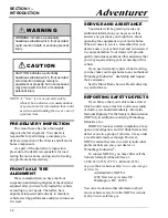 Preview for 8 page of Winnebago 2009 Adventurer Operator'S Manual