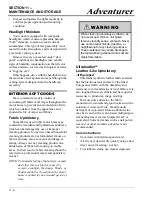 Preview for 136 page of Winnebago 2009 Adventurer Operator'S Manual