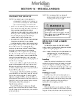 Preview for 147 page of Winnebago 2010 Meridian V Class Operator'S Manual