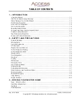 Preview for 1 page of Winnebago 2012 Access Owner'S Manual