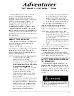 Preview for 7 page of Winnebago 2013 Adventurer Operator'S Manual