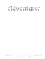 Preview for 1 page of Winnebago 2014 Adventurer Operator'S Manual