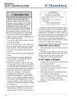 Preview for 14 page of Winnebago Chalet 22BR Owner'S Manual