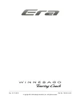 Winnebago Era Touring coach Owner'S Manual предпросмотр