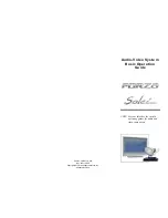 Preview for 2 page of Winnebago FORZA 2015 Basic Operation Manual