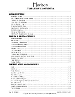 Preview for 1 page of Winnebago HORIZON 40FD Manual