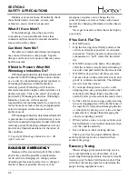 Preview for 20 page of Winnebago HORIZON 40FD Manual