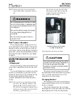 Preview for 73 page of Winnebago HORIZON 40FD Manual