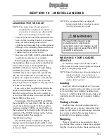 Preview for 117 page of Winnebago Impulse Silver User Manual
