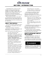 Preview for 5 page of Winnebago Outlook 25F Manual