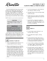 Preview for 13 page of Winnebago rialta Owner'S Manual