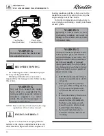 Preview for 32 page of Winnebago rialta Owner'S Manual