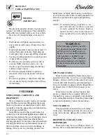 Preview for 80 page of Winnebago rialta Owner'S Manual