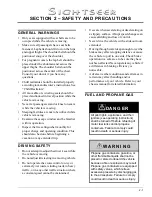 Preview for 15 page of Winnebago SIGHTSEER 30A Operator'S Manual