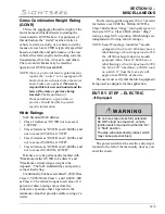 Preview for 139 page of Winnebago SIGHTSEER 30A Operator'S Manual