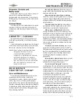 Preview for 137 page of Winnebago Suncruiser User Manual