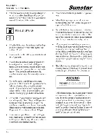 Preview for 16 page of Winnebago Sunstar 2002 Operator'S Manual