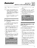 Preview for 23 page of Winnebago Sunstar 2002 Operator'S Manual