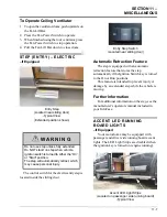 Preview for 111 page of Winnebago Travato 2019 Operator'S Manual