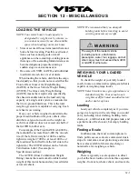 Preview for 135 page of Winnebago Vista 26P Operator'S Manual