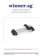 Winner.SG Kingfisher 125T Retractable Kit Assembly Manual preview