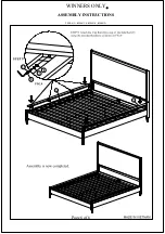 Preview for 6 page of Winners Only BC2001CK Assembly Instructions Manual