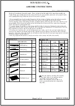 Предварительный просмотр 1 страницы Winners Only BFC2001T Assembly Instructions