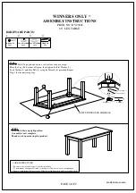 Предварительный просмотр 2 страницы Winners Only DV23666 Assembly Instructions