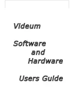 Preview for 1 page of Winnov VIDEUM User Manual