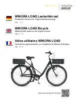 Winora Group LOAD Urban Additional Information On The Original Manual предпросмотр