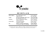 Предварительный просмотр 16 страницы Winplus Yada YD-V31 User Manual