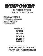 Winpower DE20I4 Installation And Operation Manual preview