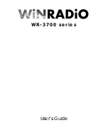 Winradio WR-3700 series User Manual preview