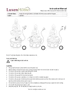 Предварительный просмотр 2 страницы Winsome house Luxen Home Sitting Buddha on Pedestal WHF832 Instruction Manual