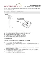 Предварительный просмотр 1 страницы Winsome house Pagoda Solar WH082 Instruction Manual