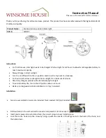 Winsome house WH101 Instruction Manual preview