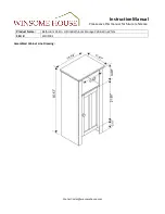 Предварительный просмотр 10 страницы Winsome house WHIF386 Instruction Manual