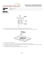 Предварительный просмотр 2 страницы Winsome house WHSL447 Instruction, Use & Care Manual