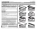 Winsome 40844 Assembly Instructions Manual предпросмотр