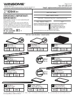 Предварительный просмотр 2 страницы Winsome 92644 R1 Assembly Instructions Manual