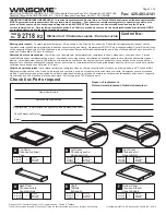 Предварительный просмотр 1 страницы Winsome 92718 R2 Assembly Instructions Manual