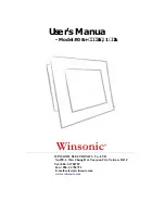 winsonic MCH1045S-XN40C User Manual preview