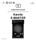 Winsport Karella E-MASTER Instruction Manual preview