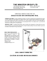 Предварительный просмотр 1 страницы Winston EAGLE V42-DD Operating Instructions Manual